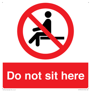 Do not sit here
